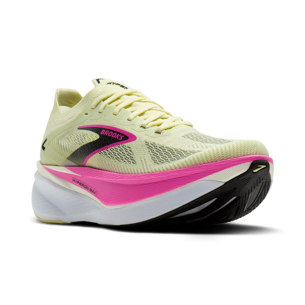 Hyperion Max 3 Dame løbesko i gul med pink detaljer