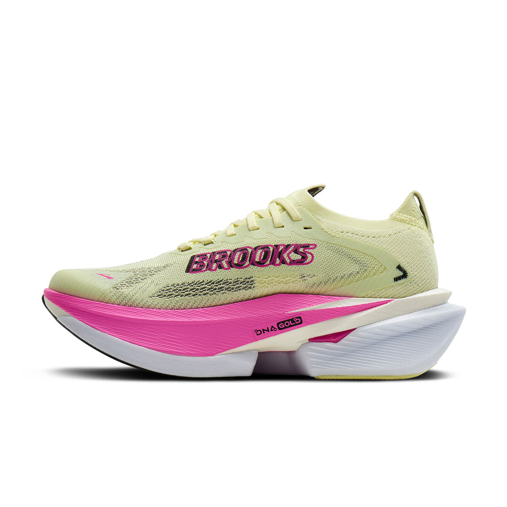 Hyperion Max 3 Dame løbesko i gul og pink farve