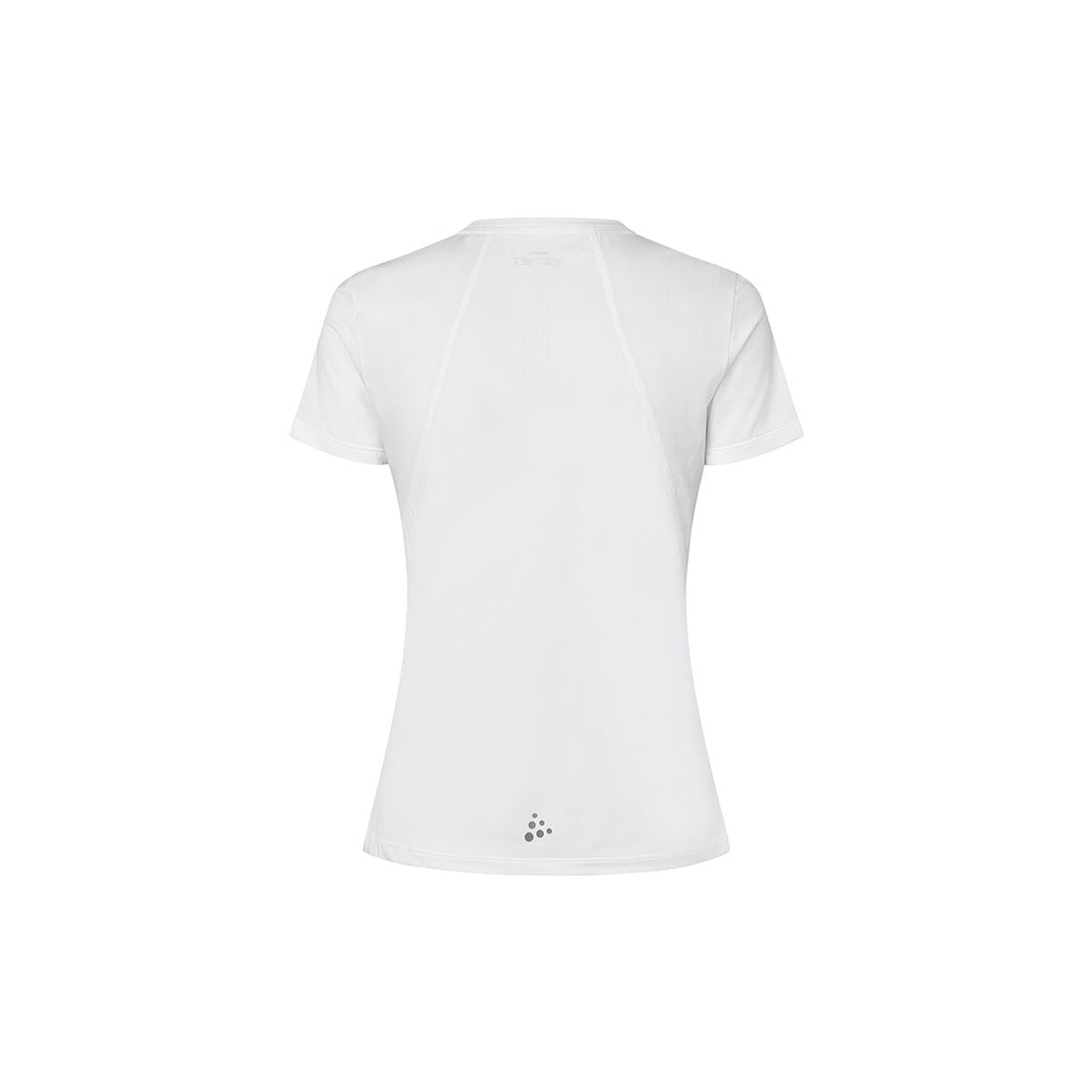 Hvid T-shirt med kort ærme til damer