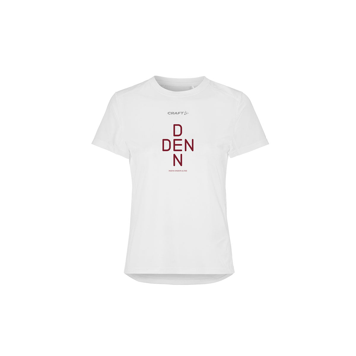 Hvid T-shirt med tryk til kvinder fra Craft