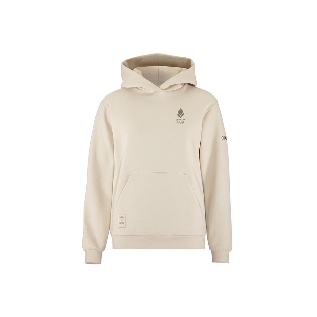 Hvid Craft Community 2.0 hoodie med frontlogo og kængurulomme