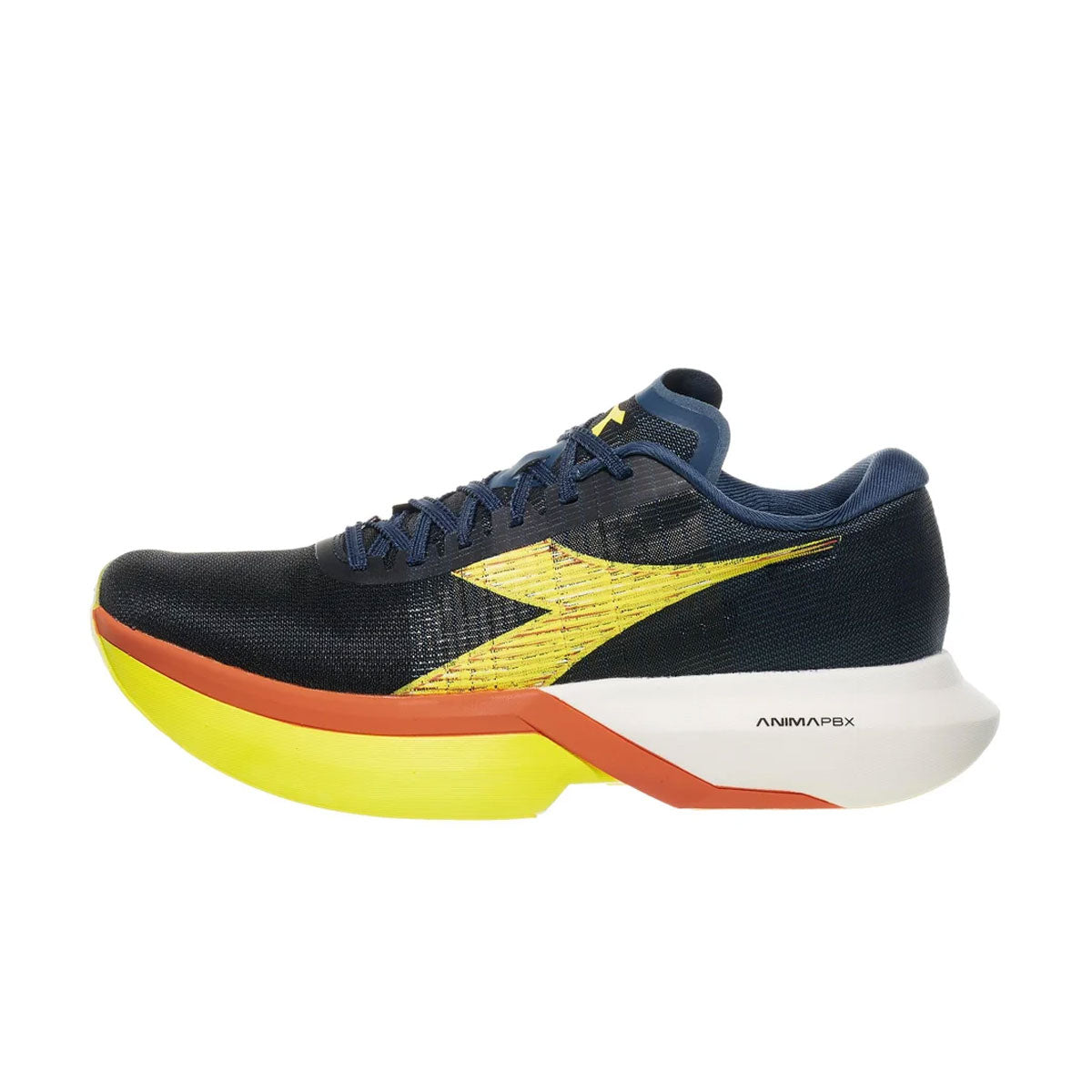 Diadora Gara Carbon 3 løbesko i blå og gul farve