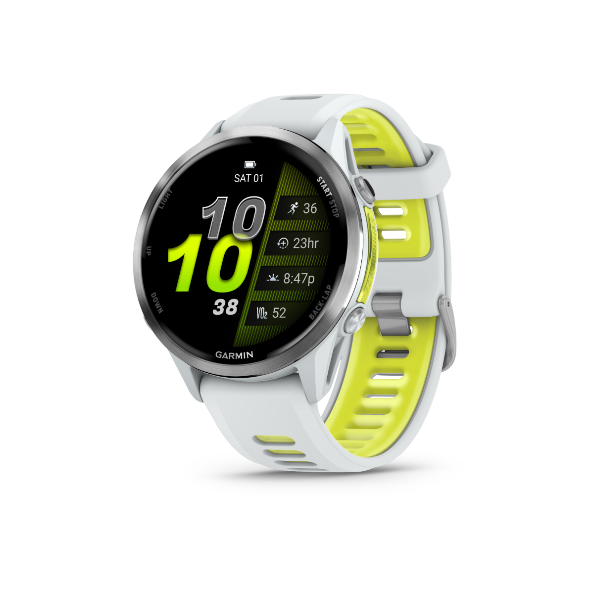 Garmin Forerunner 970, Whitestone/Amp Yellow