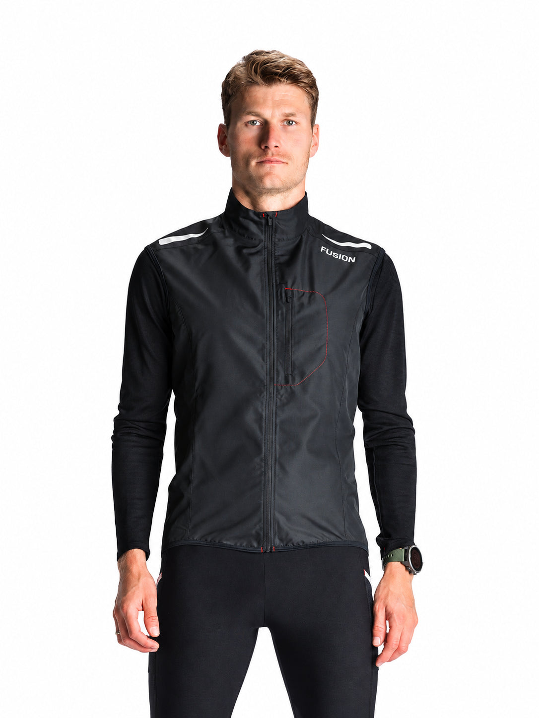FUSION S1 Run Vest Herre – black – billede 1