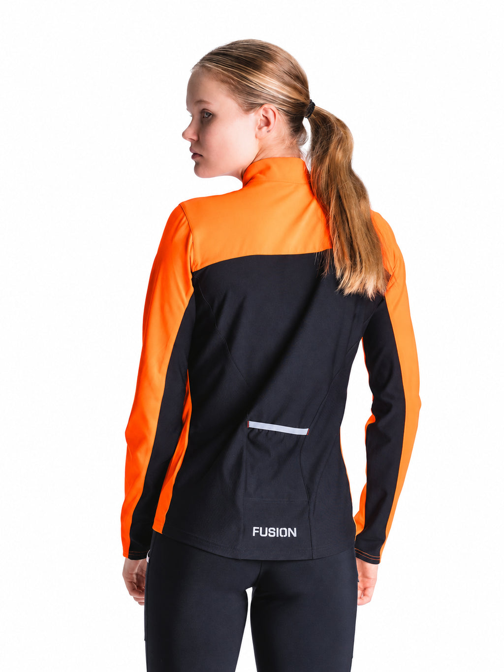 FUSION S2 Run Jacket Dame – orange – billede 2