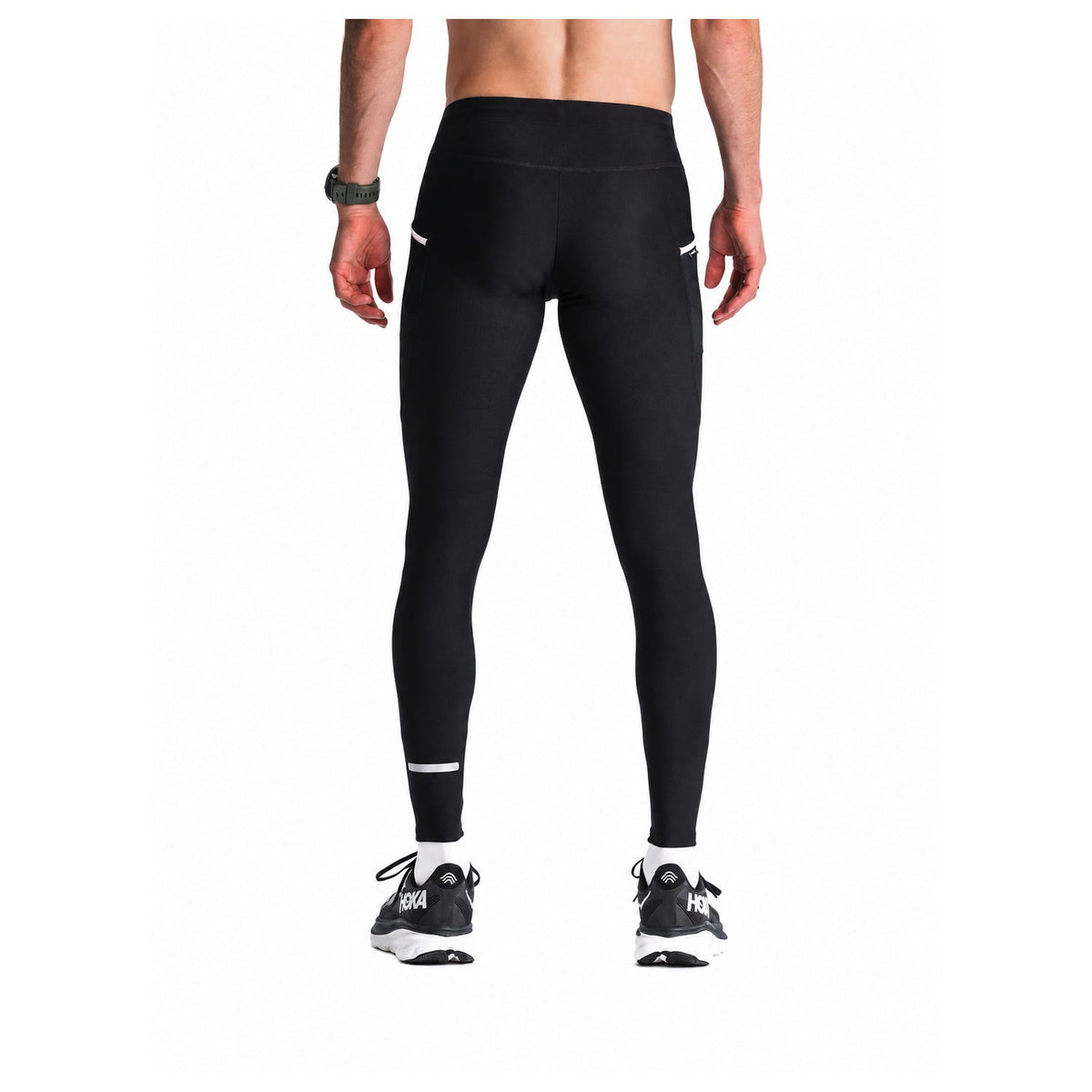 FUSION lange unisex tights i sort med sidestykke