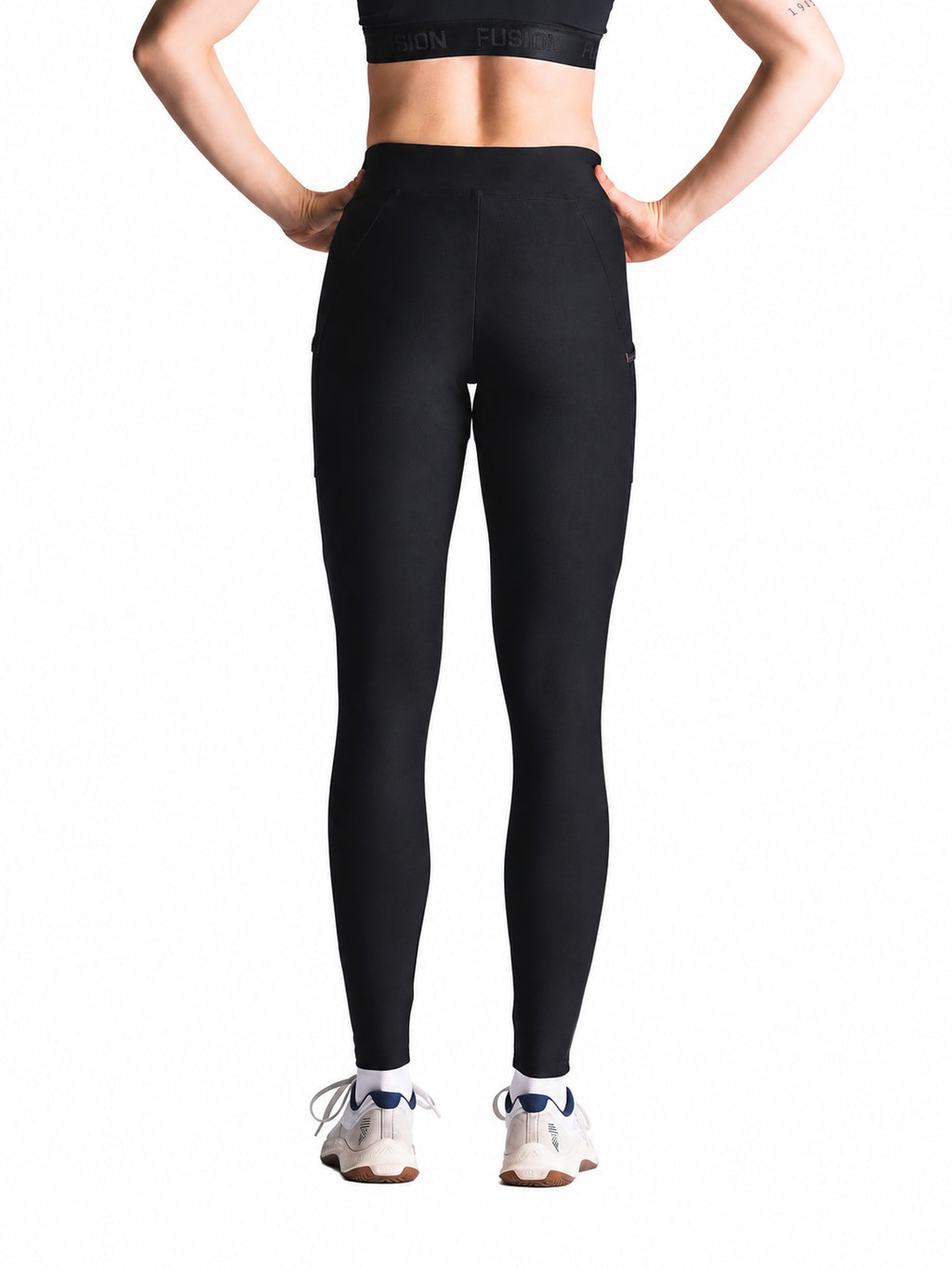 FUSION Gym Tights Dame – superblack – billede 2