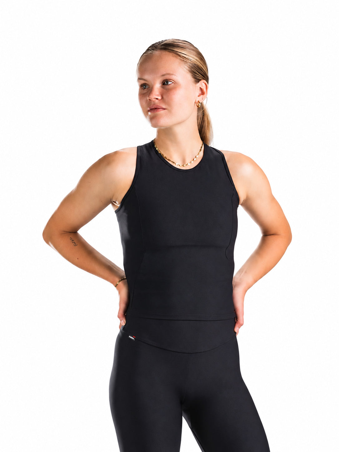 FUSION Tank Top Dame – black – billede 1