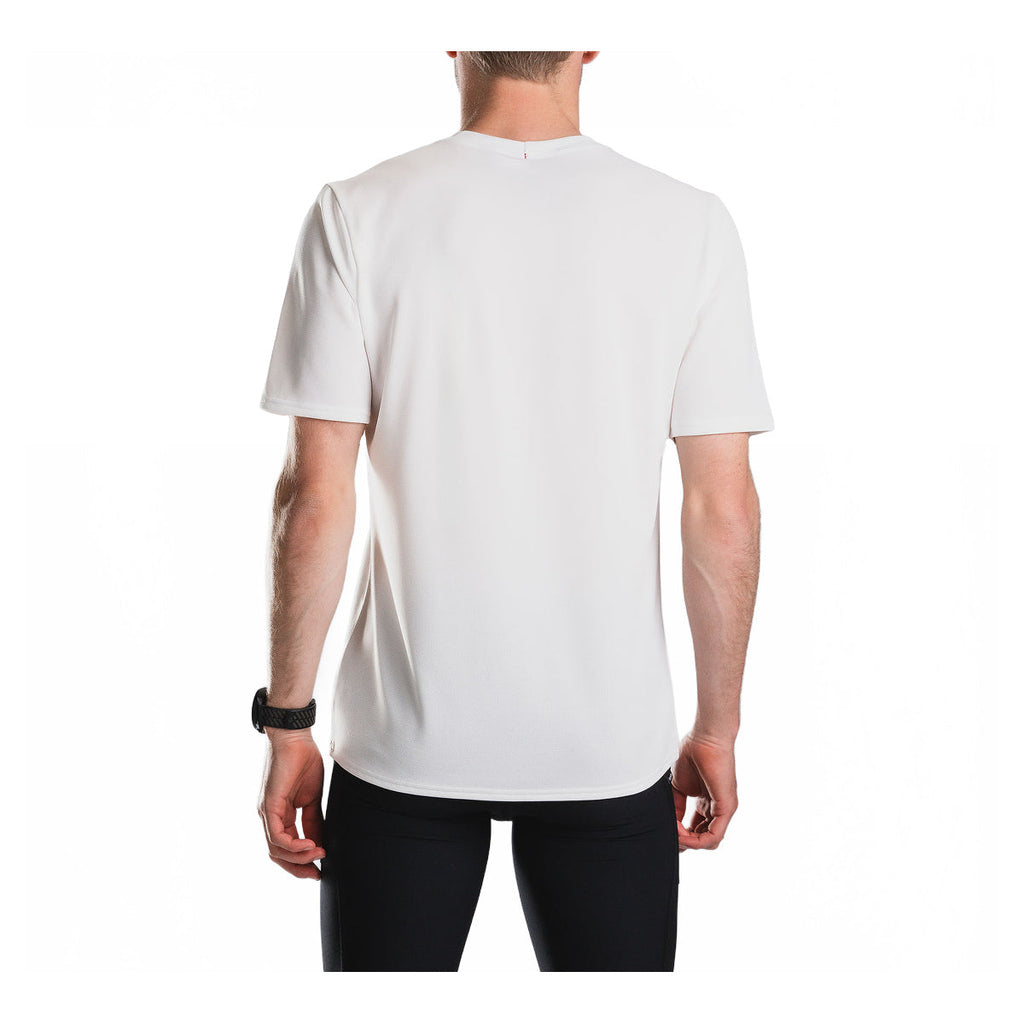 Hvid FUSION TEMPO! two herre T-shirt set bagfra