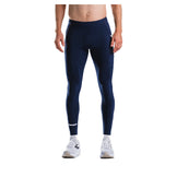 Mørkeblå FUSION hot lang tights til mænd og kvinder