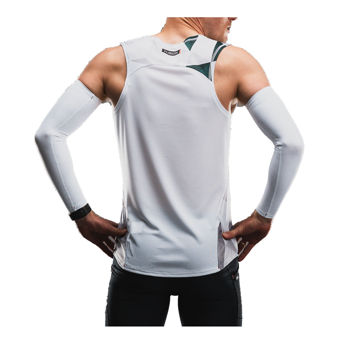 Unisex baselayer top med korte ærmer og løbebeskyttelse, FUSION TEMPO