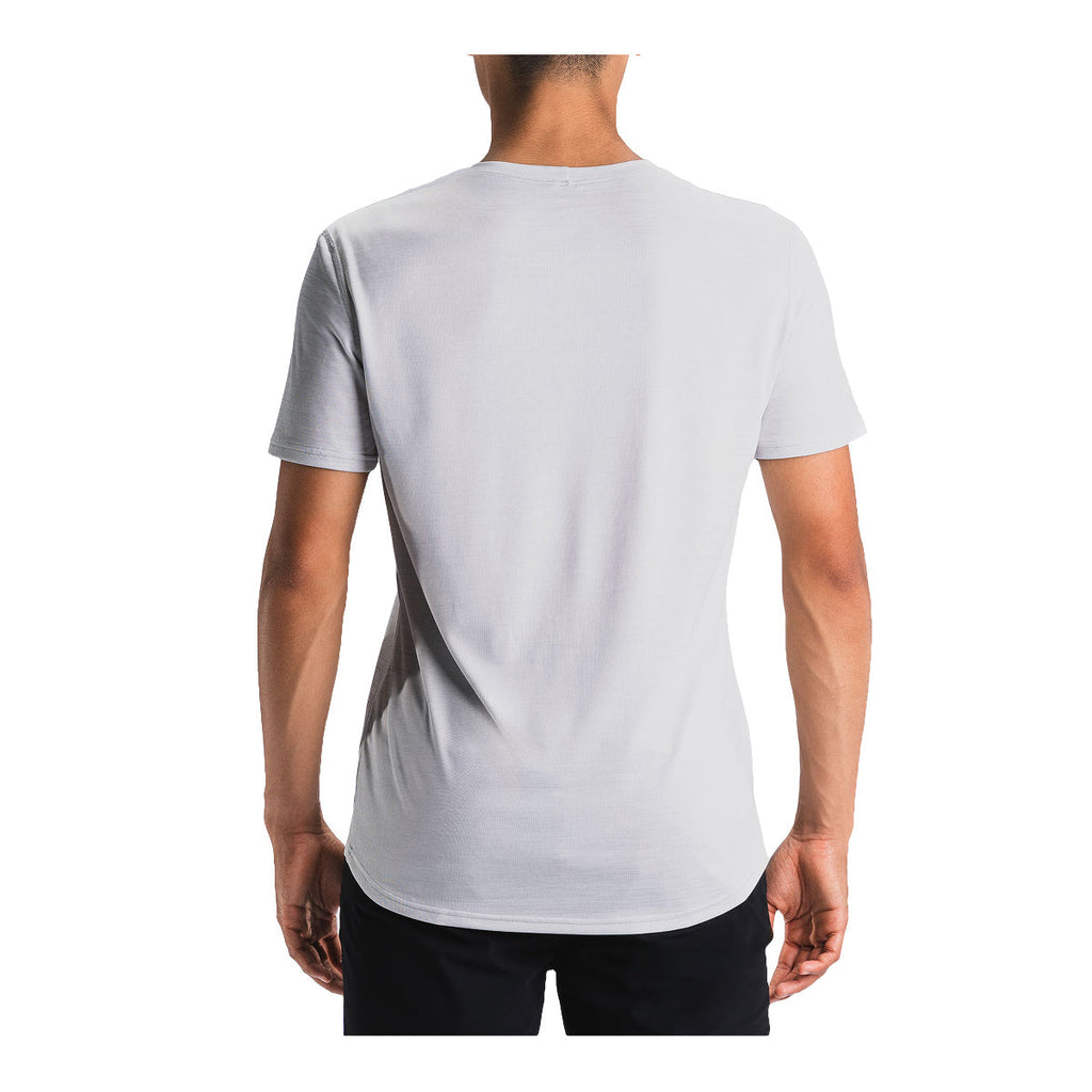 Fusion C3 herre-T-shirt med rund hals og kort ærme set bagfra