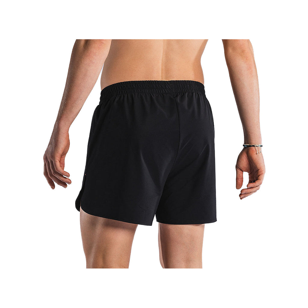 Sorte herre løbeshorts med elastisk talje og korte ben
