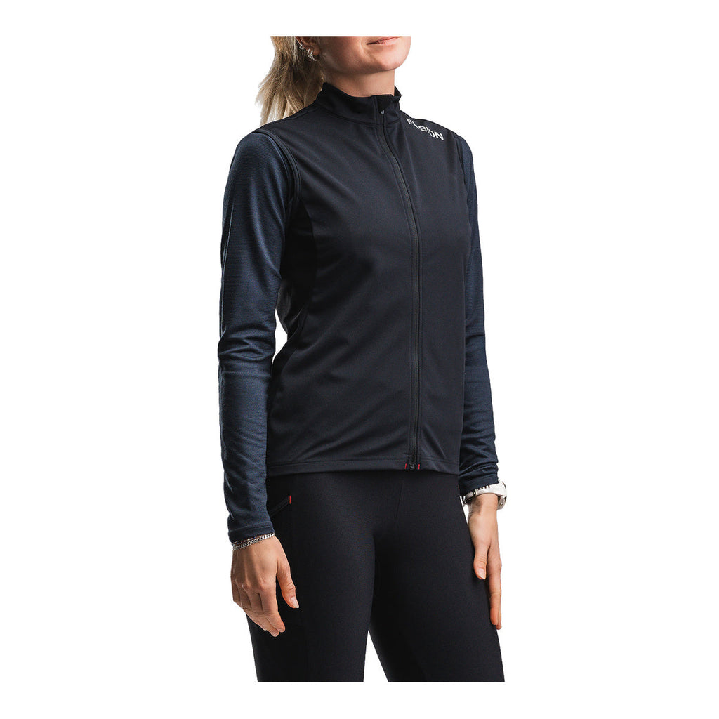 FUSION S2 Run vest til dame med lynlås og høj krave