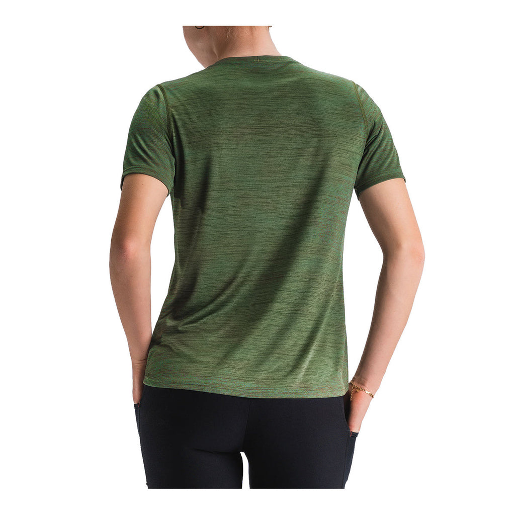 Grøn FUSION C3 dame T-shirt med kortærmet ryg