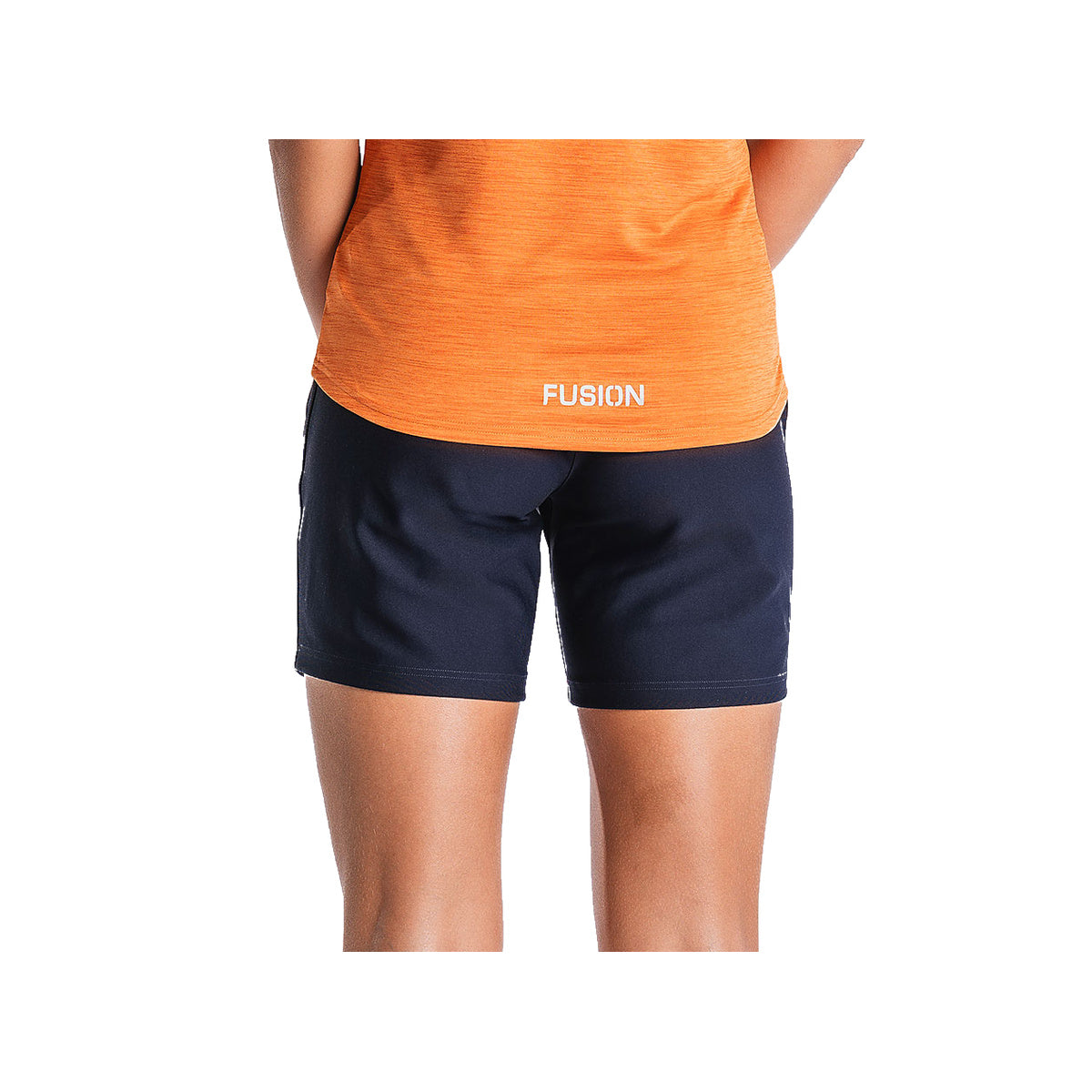 FUSION Recharge dame shorts med synlig logo på benet