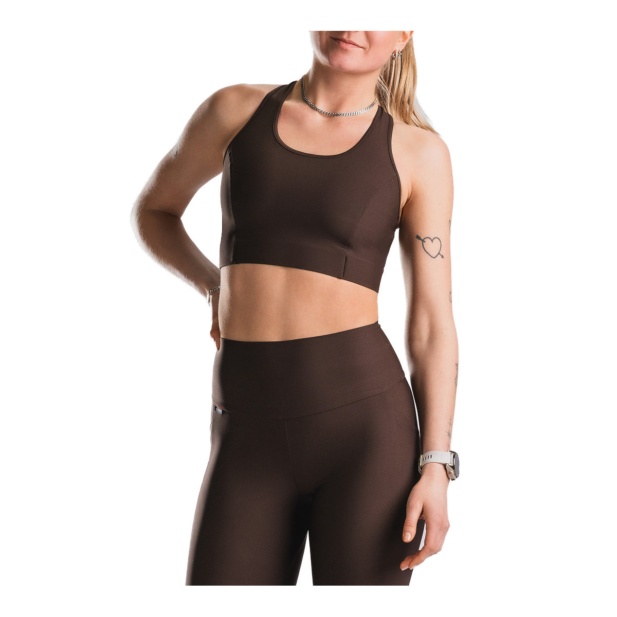 Sort FUSION dame singlet med bredt stroppeudskæring
