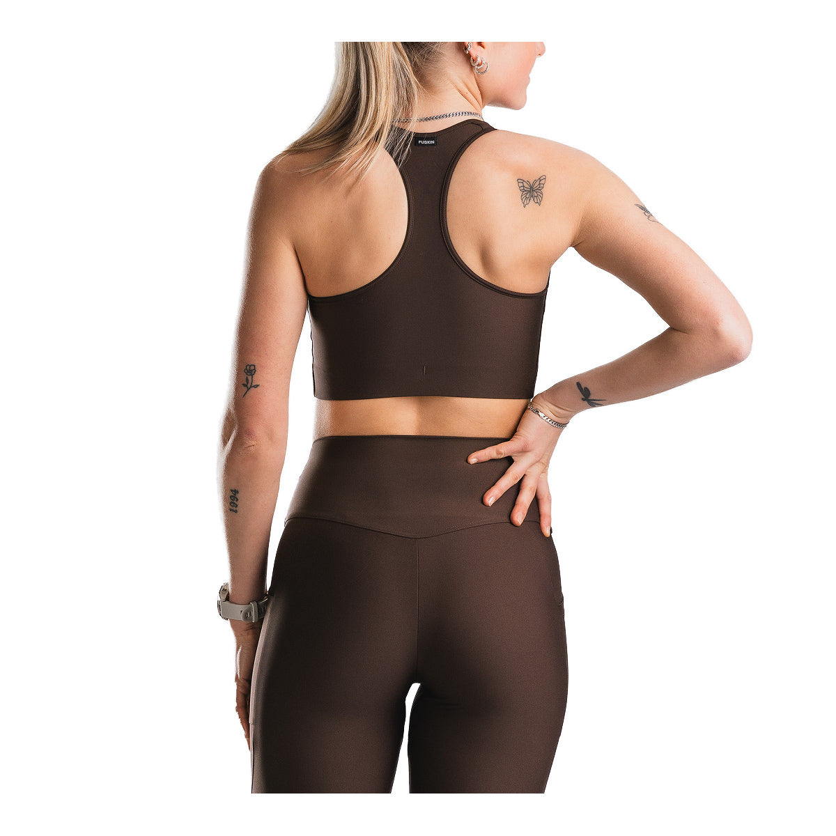FUSION Top Dame tanktop med rund halsudskæring i sort
