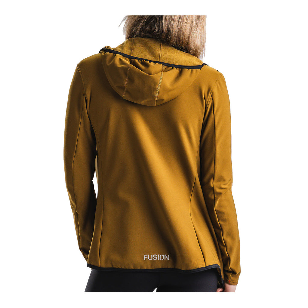 FUSION Recharge hoodie langærmet med hætte og lynlås bagfra