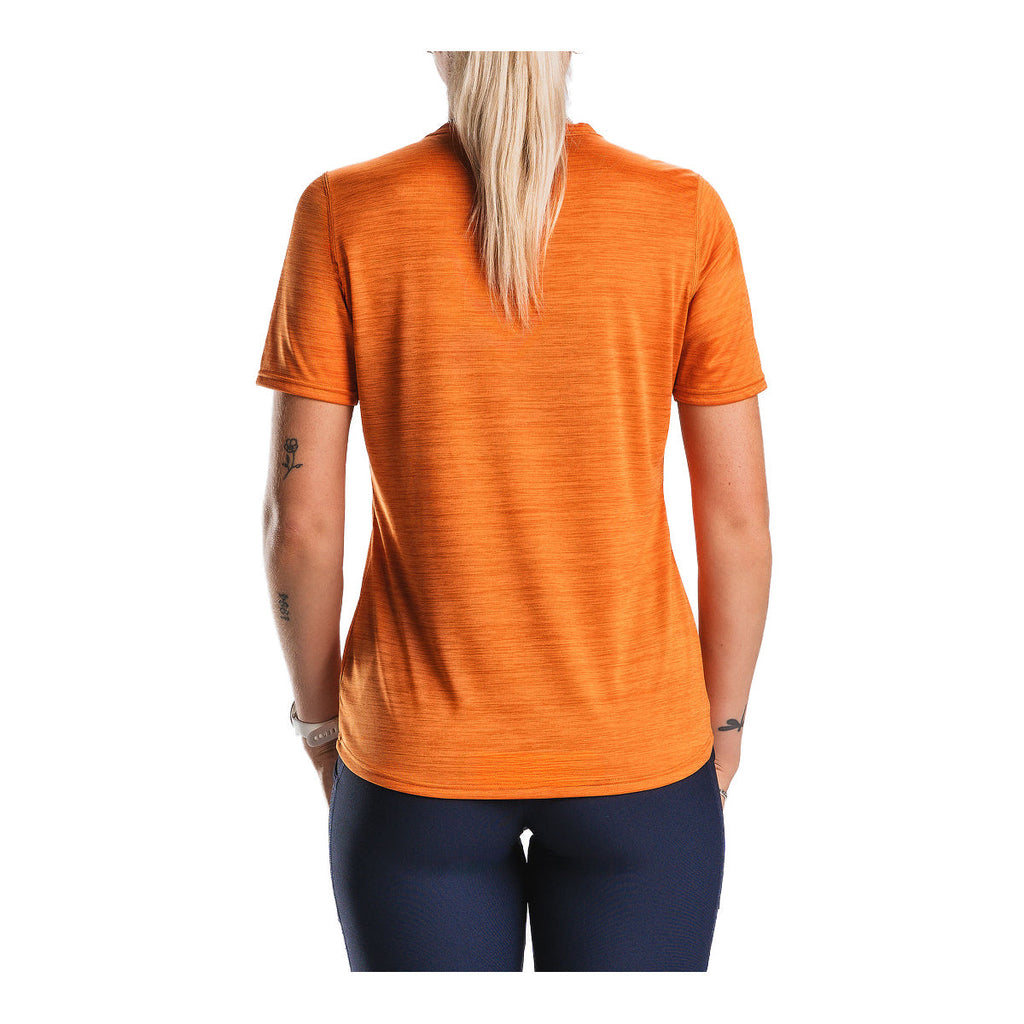 Orange FUSION C3 T-shirt med korte ærmer til dame bagfra