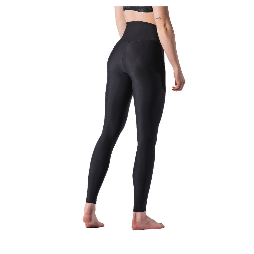 FUSION Pure Yoga Tights til dame med lange ben og sort pasform