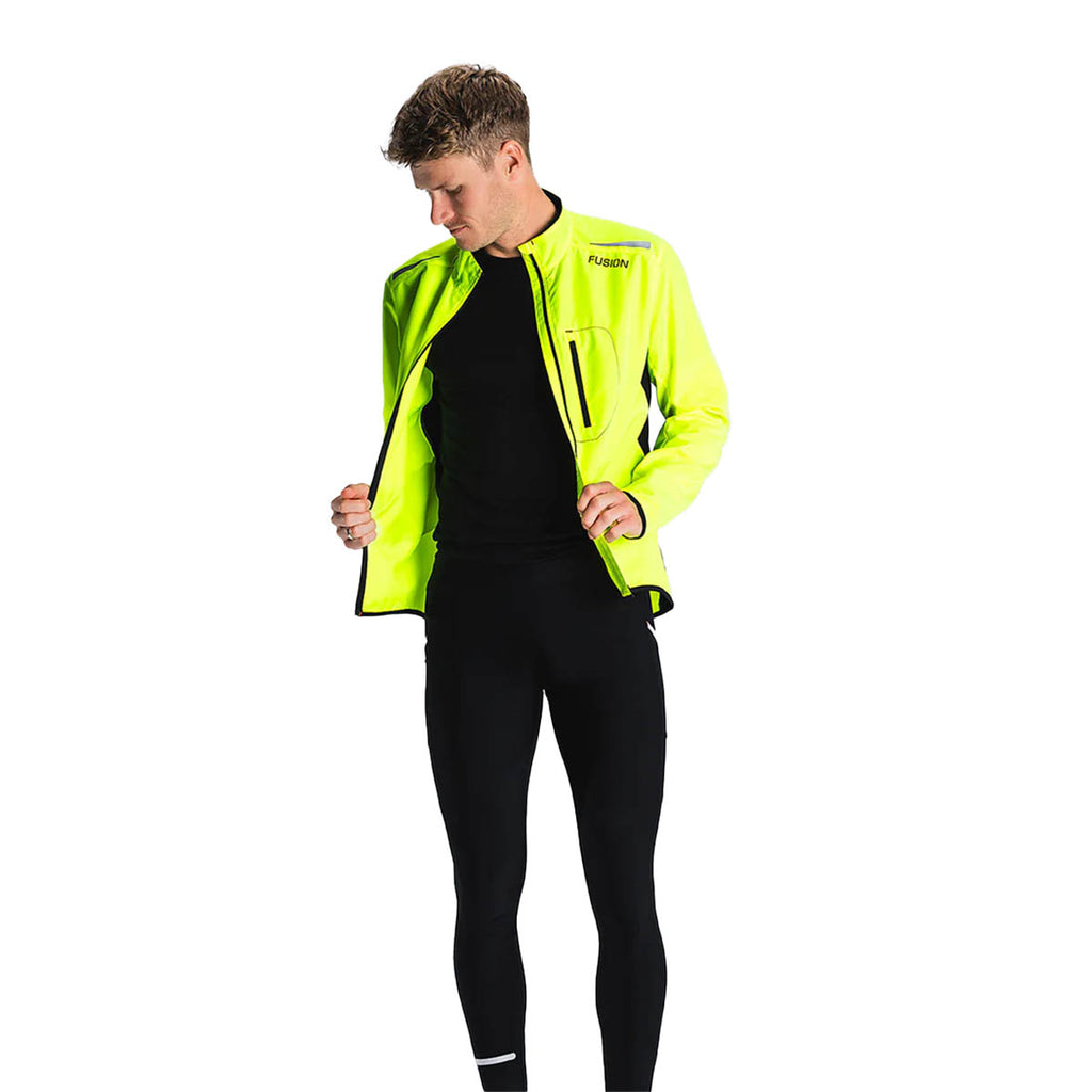 Fusion S1 Run Jacket herre Yellow/Black