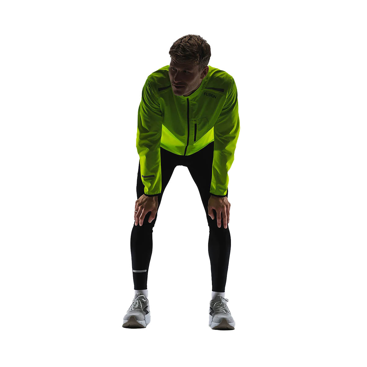 Fusion S1 Run Jacket herre Yellow/Black