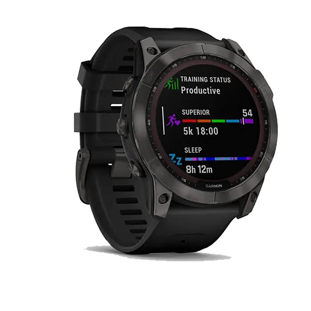 Garmin Fenix 7X Sapphire Solar + Lygte
