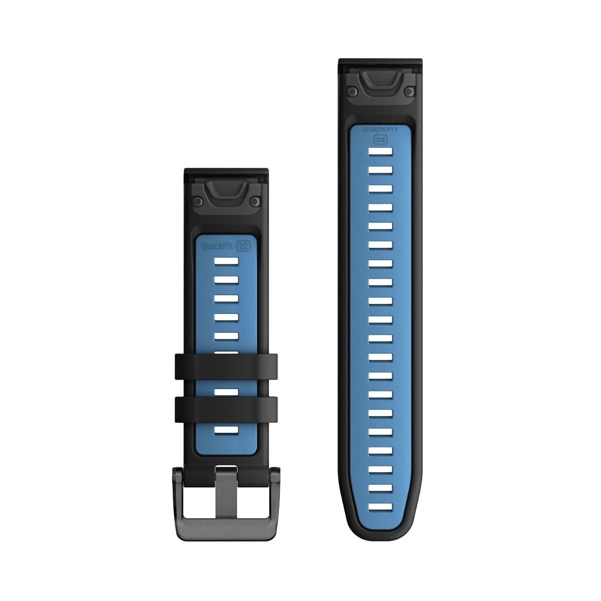 Garmin Urrem Black/cirrus blue silicone 22 mm