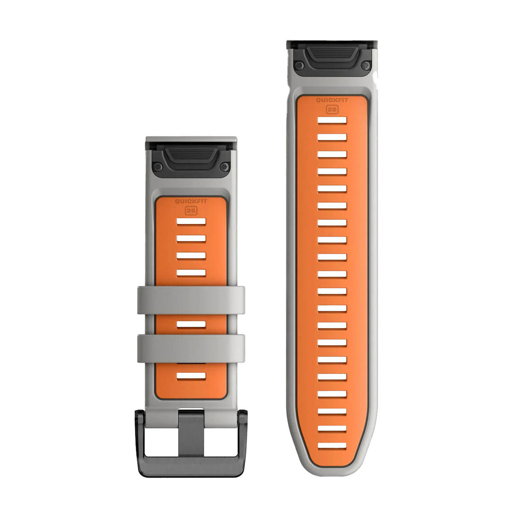 Garmin Urrem Fog gray/ember orange silicone 26 mm