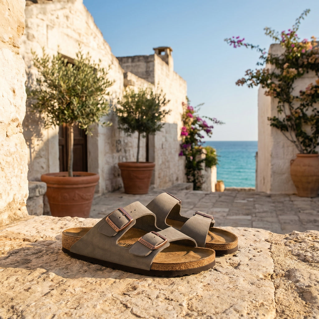 Birkenstock Arizona Nubuck Stone