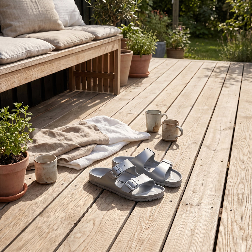 Birkenstock EVA Metallic Silver