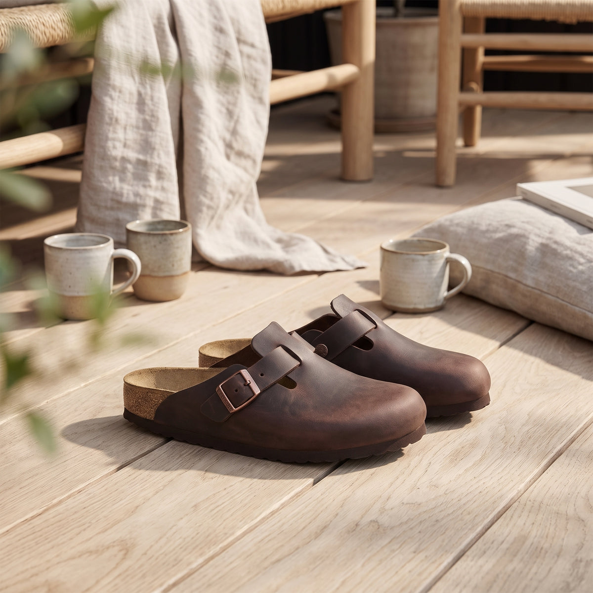 Birkenstock Boston SFB Oiled Habana