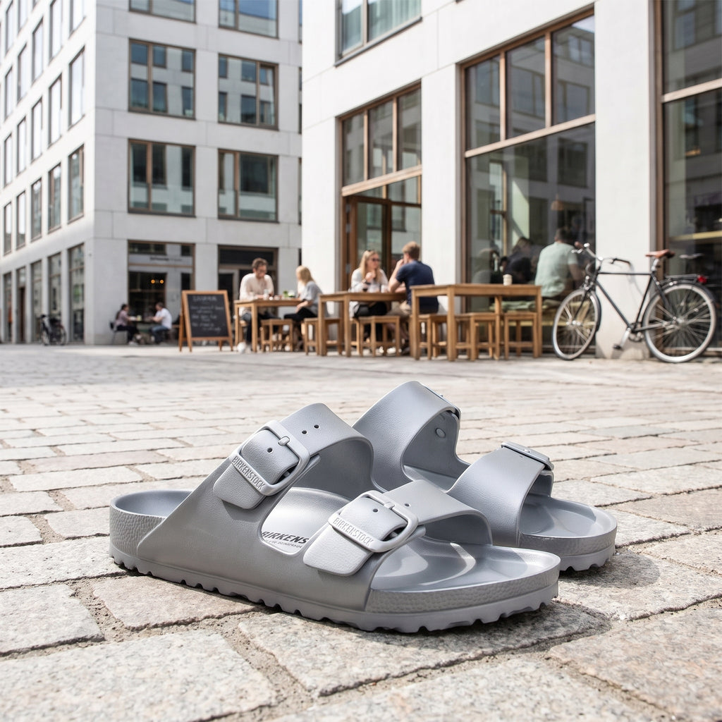 Birkenstock EVA Metallic Silver