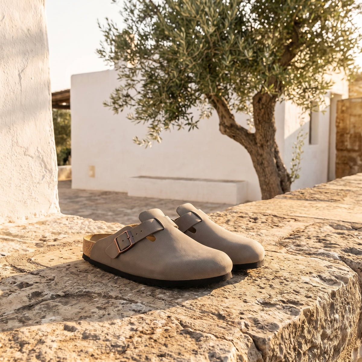 Birkenstock Boston BFBC Stone (smal)