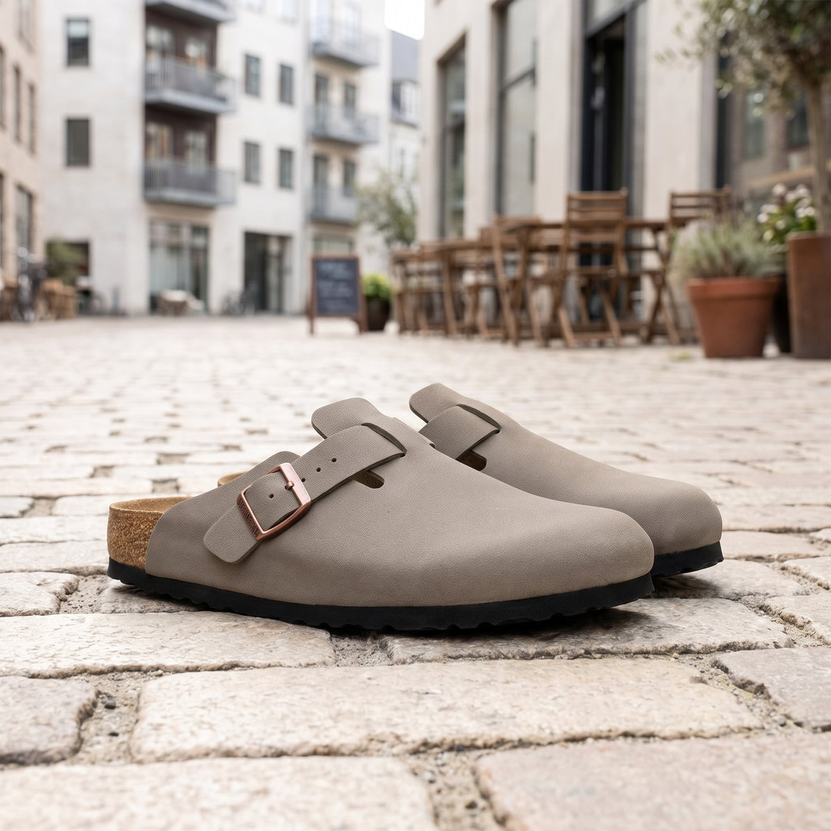 Birkenstock Boston BFBC Stone (smal)