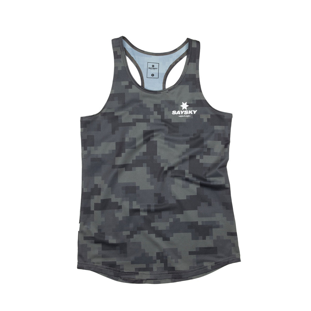 Saysky Green Pixel Camo Combat Singlet dame
