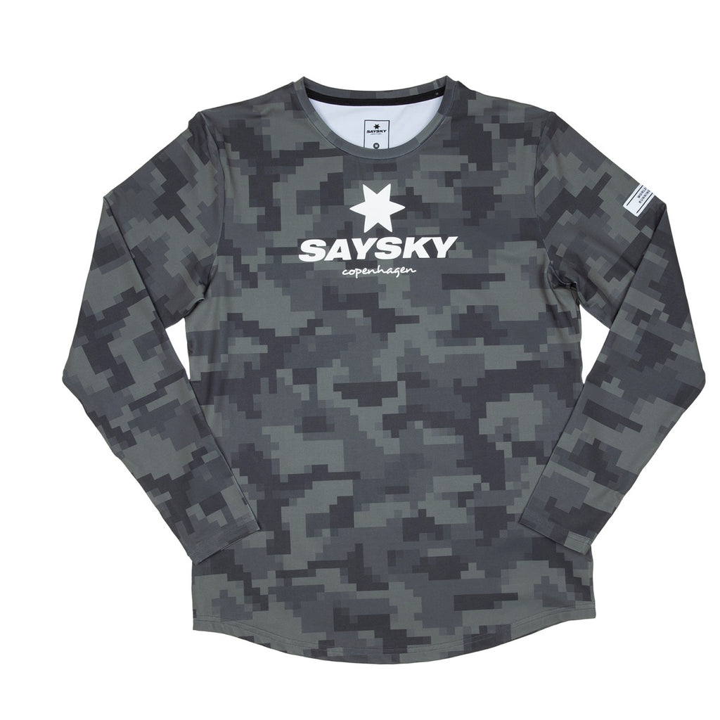 Saysky Green Pixel Camo Blaze LS Unisex