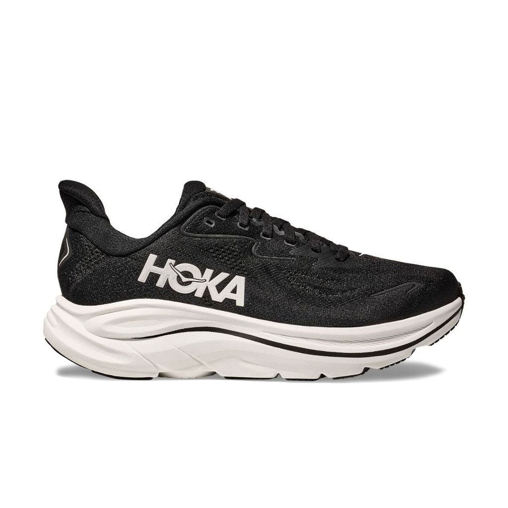 Hoka Clifton 10 dame løbesko i sort med hvid sål