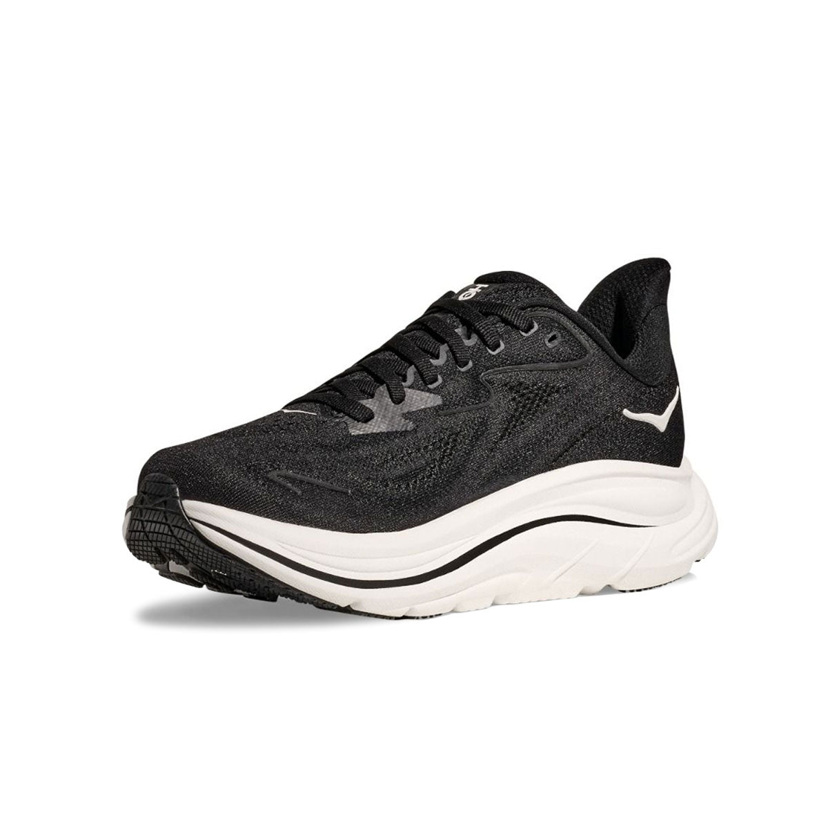 Hoka Clifton 10 Dame løbesko i sort med hvid sål
