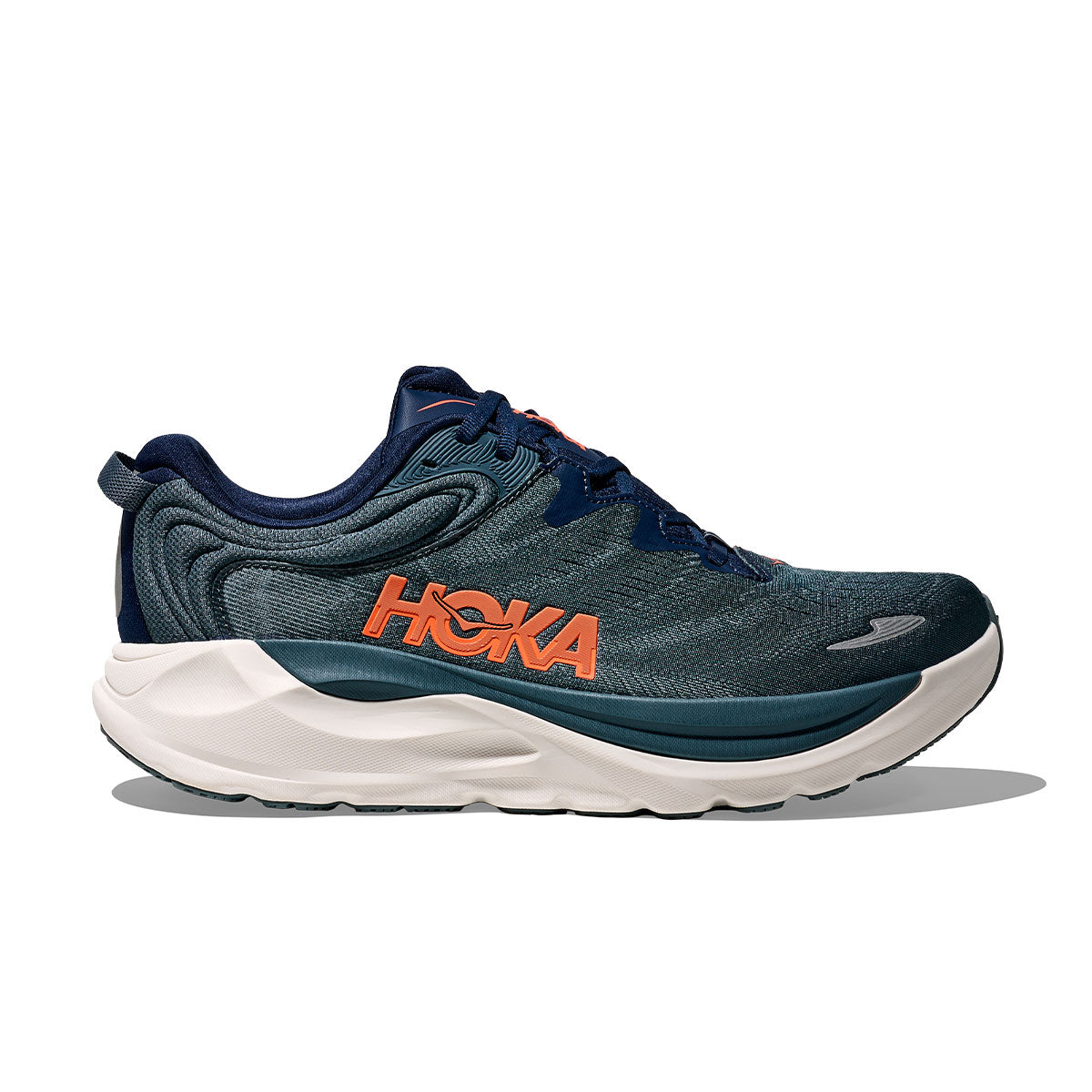 Hoka Gaviota 6 herre løbesko i blå og orange farver