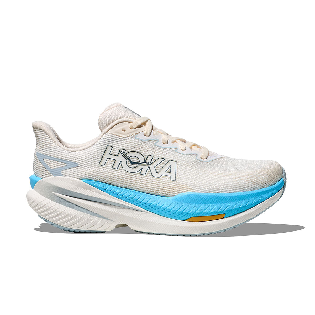 Hoka Mach X 3 Dame løbesko i hvid og blå farve