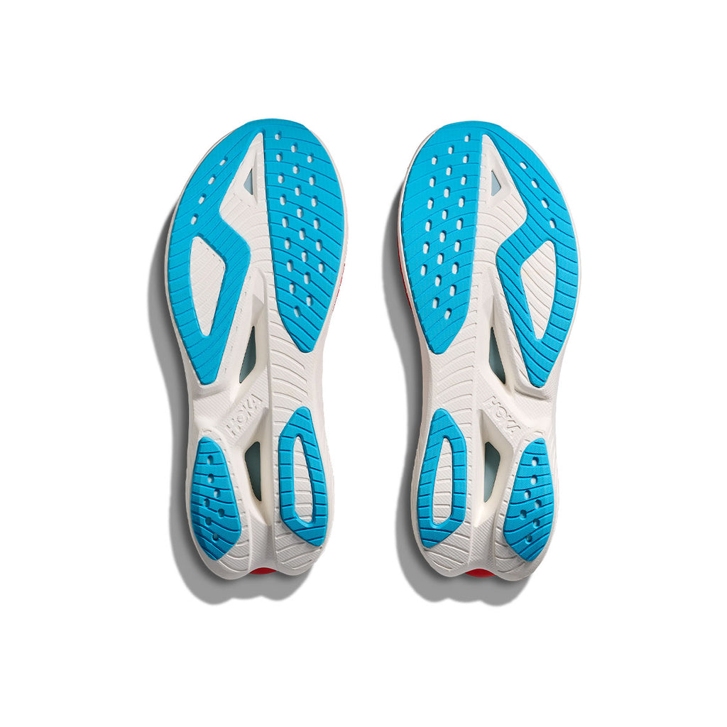 Hoka Mach X 3 Herre løbesko såler med blå detaljer