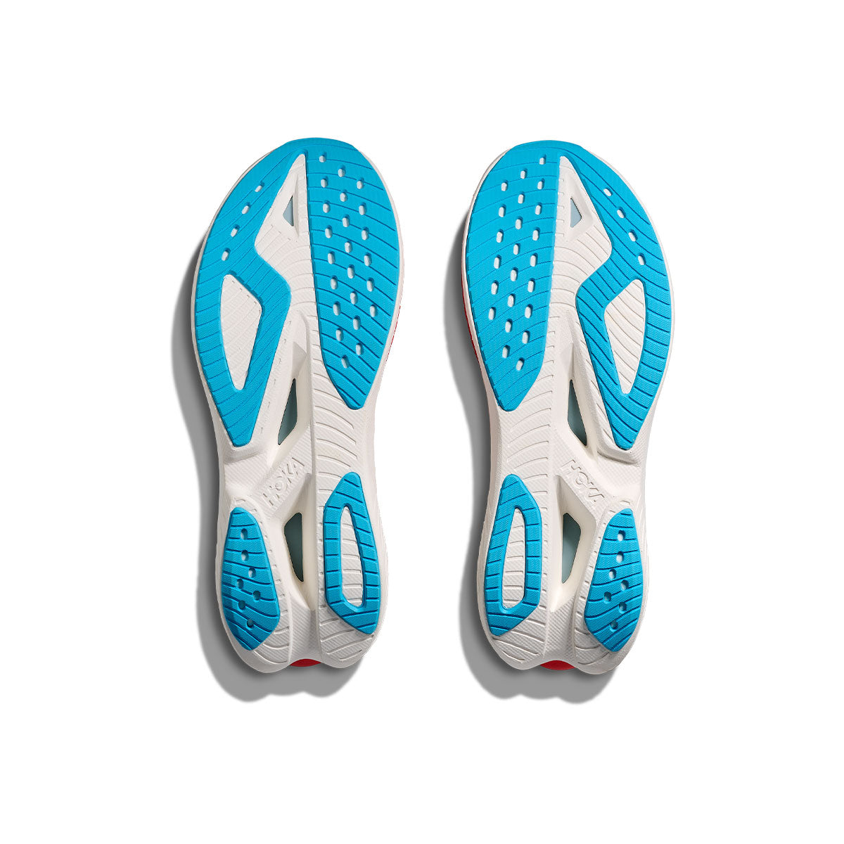 Hoka Mach X 3 Herre løbesko såler med blå detaljer