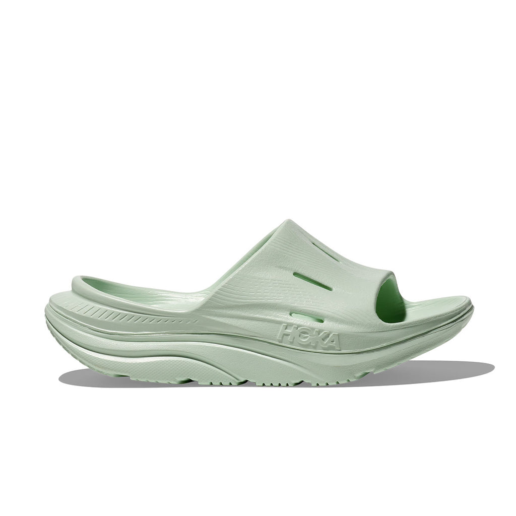 Hoka Ora Recovery Slide 3 unisex sandaler i lysegrøn farve