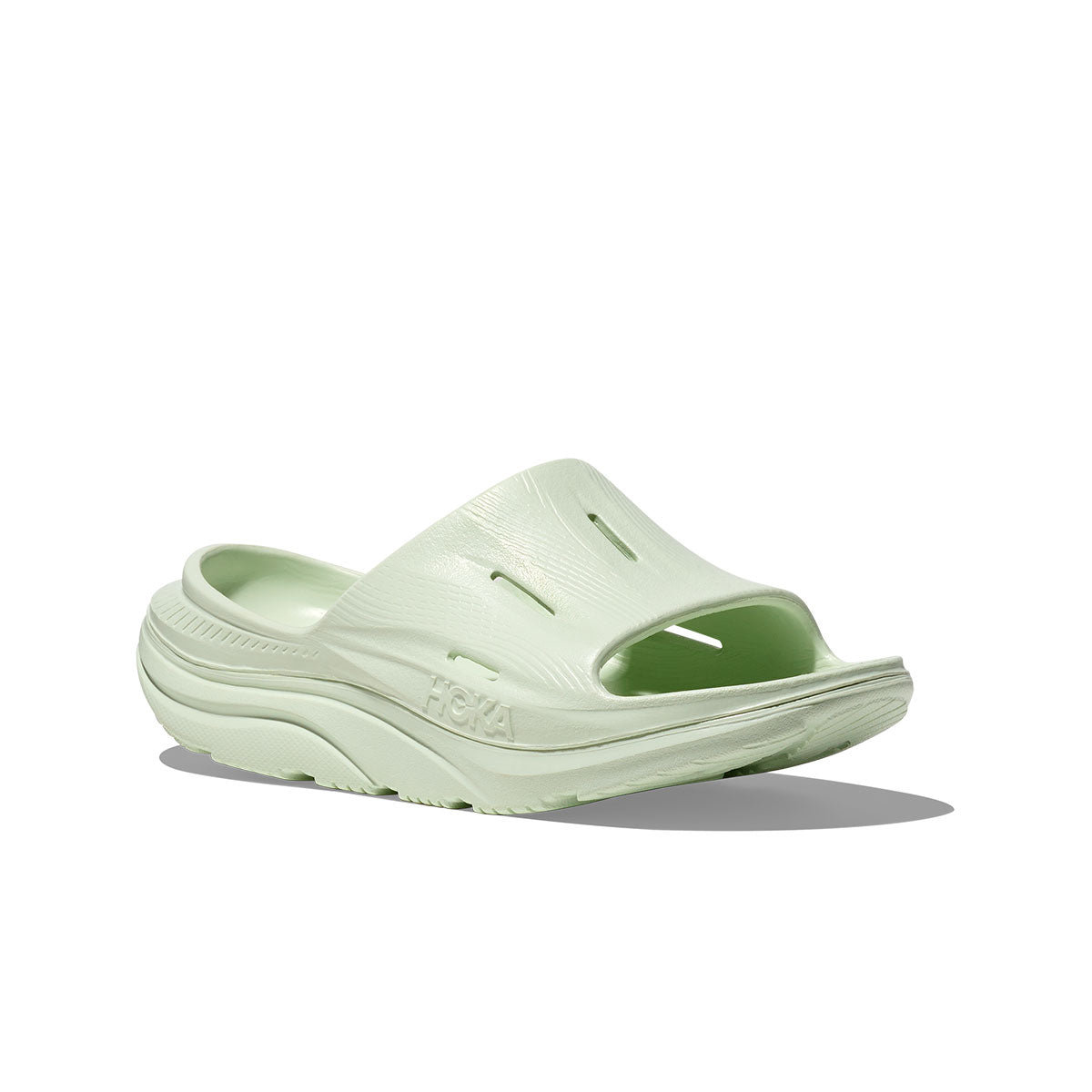 Hoka Ora Recovery Slide 3 unisex sandaler i lys grøn farve