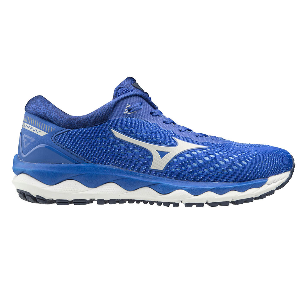 Mizuno Wave Sky 3 dame løbesko i blå farve