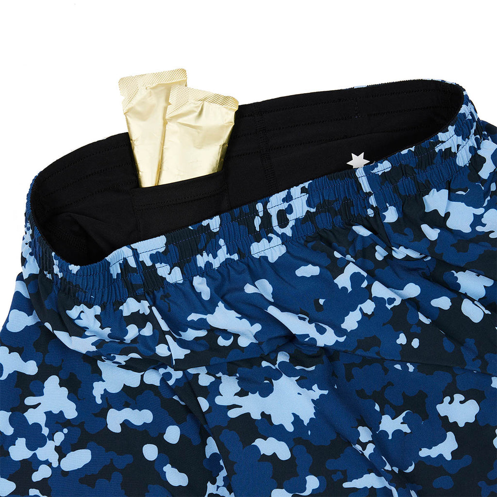 Saysky 2 in 1 Camo Pace Shorts 5"