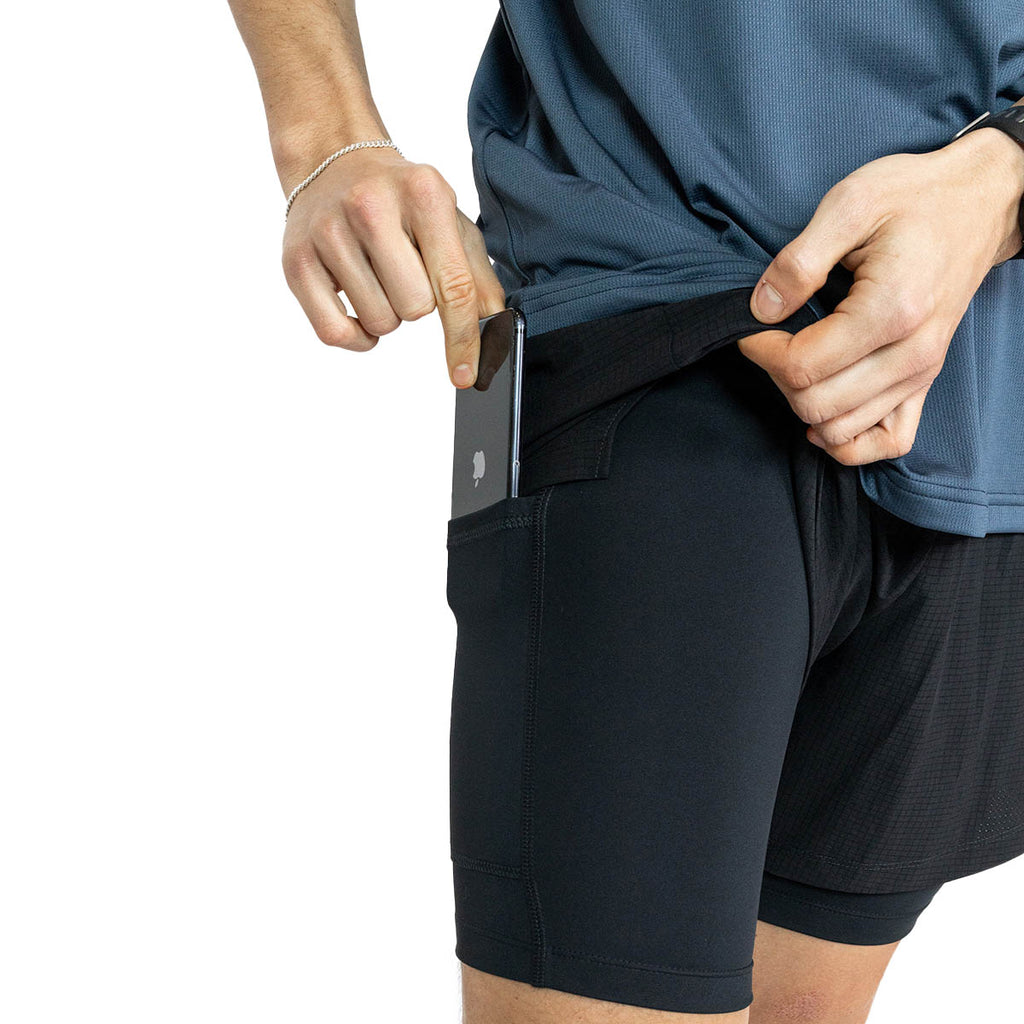 Liiteguard Glu-Tech Running 2IN1 Shorts Herre