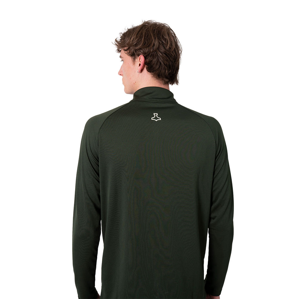 Mørkegrøn Liiteguard Ground-Tech 1/4 zip skjorte til mænd